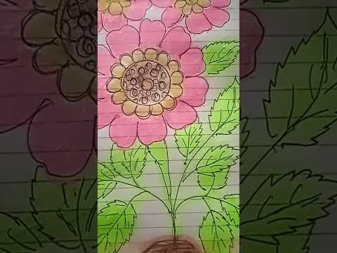 How to draw a flower #drawing #samiha #flowers #samiha art & drawing