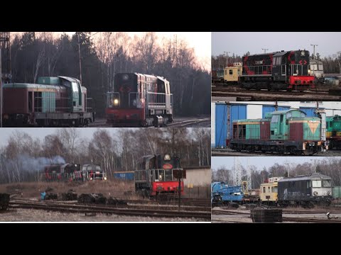 Sosnowiec Jęzor JCA - manewry lokomotyw(SM42-8520 & BR232 665-0 & 401Da-181 & ST43-R004 & T448P-629)