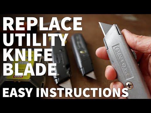 How to Change Utility Knife Blade - Replacing Utility Knife and Box Cutter Blade