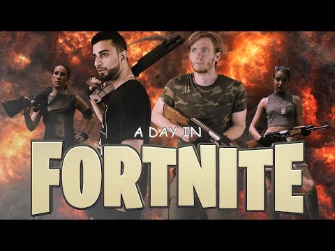 Jag har rollen av en spelare i kortfilmen ’A day in Fortnite’ där jag strider mot huvudpersonen.