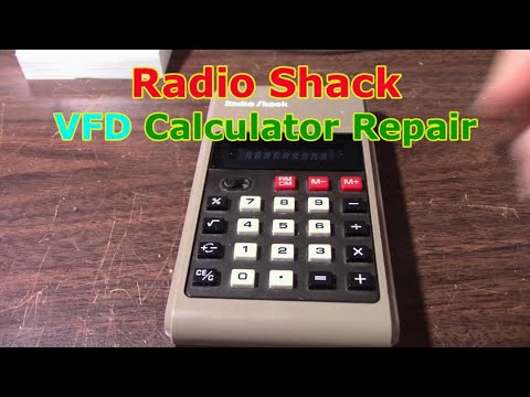 Radio Shack VFD calculator repair