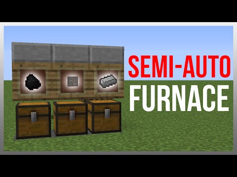 Minecraft 1.12: Redstone Tutorial - Best Semi-Automated Furnace!