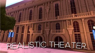 building a REALISTIC THEATER EXTERIOR in Bloxburg! 🎭