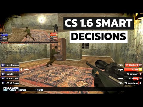 CS 1.6 - WHEN PROS MAKE SMART DECISIONS (200 IQ Plays)