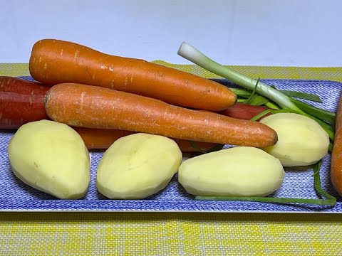 If you have carrots and potatoes, then make this recipe! | Grated Potato and Carrot Dish 🥕 🥔