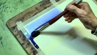 Painting a Flat Wash in watercolor