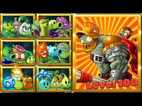 Random Best Team 3 Plant (Free & Premium) Vs Gladiator Gargantuar Zombie Level 10 - PvZ 2