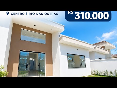🏡 CASA À VENDA NO CENTRO DE RIO DAS OSTRAS | 2 QUARTOS | R$ 310 MIL