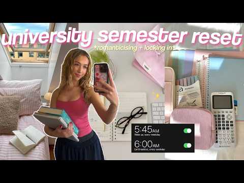 UNIVERSITY SEMESTER RESET/PREP! *junior year* | supplies haul, clean + self care!