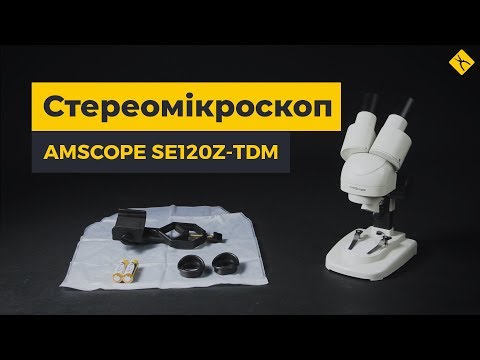 Портативний стереомікроскоп AmScope SE120Z-TMD з тримачем для смартфона Прев'ю 5