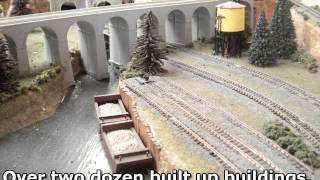 preview picture of video 'Custom Model Railroad Platinum Series N Scale-9 x 4 Layout'