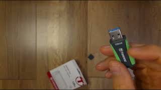 Transcend 128 GB JetFlash 810 Black/Blue (TS128GJF810) - відео 3