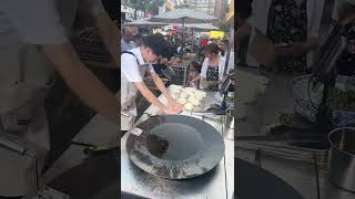 Set up a street stall to make and sell scallion pancakes to earn money. #A money - making business