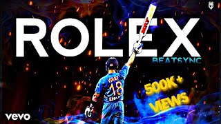 Virat Kohli X Rolex Edit | Cricket Beatsync | CricSyncer