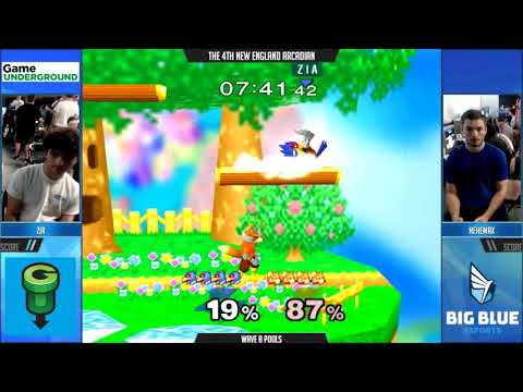 NE Melee Arcadian 4 - Zia (Falco) vs. Hehemax (Fox) - SSBM Pools