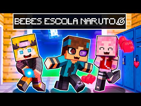 VIRAMOS BEBES na ESCOLA de NARUTO no Minecraft!