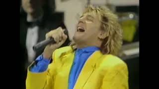 Rod Stewart Sittin&#39; On The Dock Of The Bay 1985