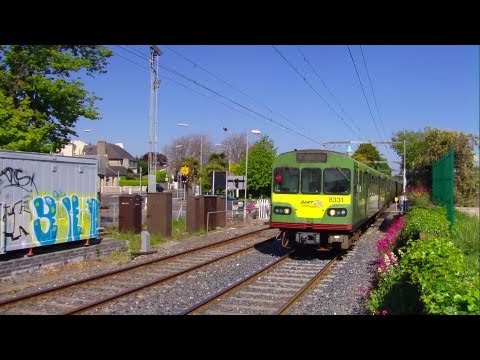 Dart Train number 8331 - Merrion Gates Level Crossing, Dublin