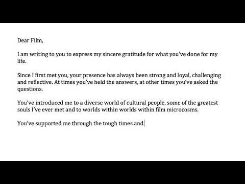 A love letter (One minute film)