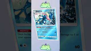 Greninja🐸 #pokemon #pokemoncards  #pokemontcg  #pokémon #mobilegame #pokemongo #collection #greninja