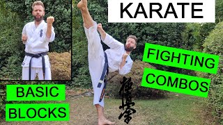 KARATE - How to Block / Fighting Combos