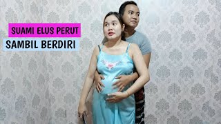Download lagu HUSBAND CUTS BELLY || PREGNANT WOMAN STANDING mp3
