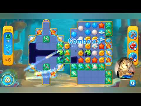 fishdom 2022, no Boosters, 9532  level  -  прохождение без бустеров,  9532 уровень.