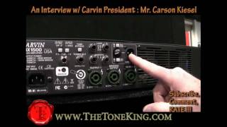 Video thumbnail for TTK interviews Carvin President : Mr. Carson Kiesel NAMM 2010 10 BX1500 Bass Amp by The Tone King
