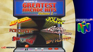 Nintendo 64 Longplay: Midway's Greatest Arcade Hits Vol. 1