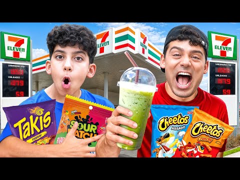 Eating ONLY GAS STATION Food for 24 HOURS!