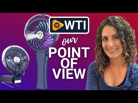 HandFan Portable Handheld Misting Fans - WTI product video review