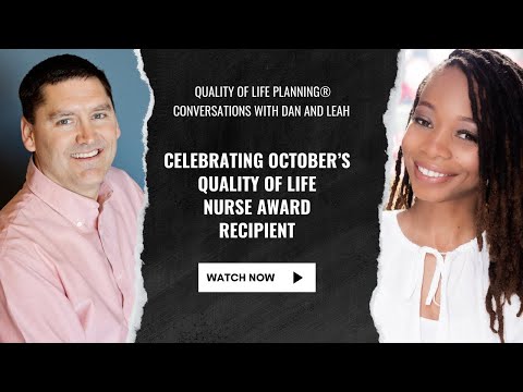 October Quality of Life Nurse Award