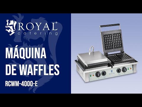 vídeo - Máquina de Waffles - 2 x 2000 watts - Retangular