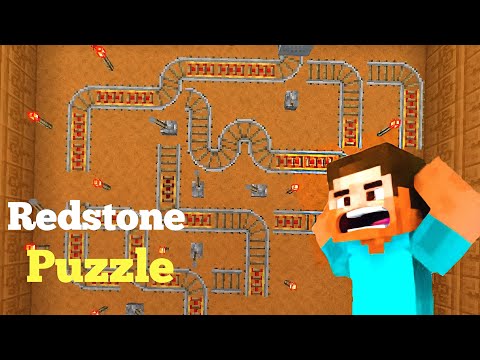 Insane Redstone Puzzle Solution in Minecraft! You won't believe it!