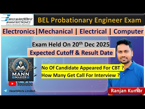 BEL Probationary Engineer Expected Cutoff & Result Date | Total People Appeared In CBT | 20 Dec 2025