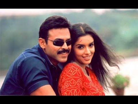 Gharshana Telugu  Movie ||  Cheliya Cheliya Song With lyrics || Venkatesh, Aasin