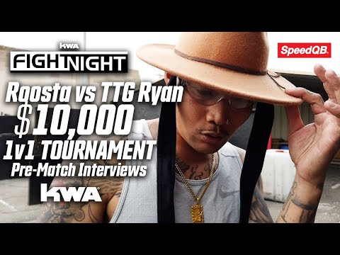 KWA $10K 1v1 Fight Night Pre-Match Interviews - SYG Roosta vs TTG Ryan