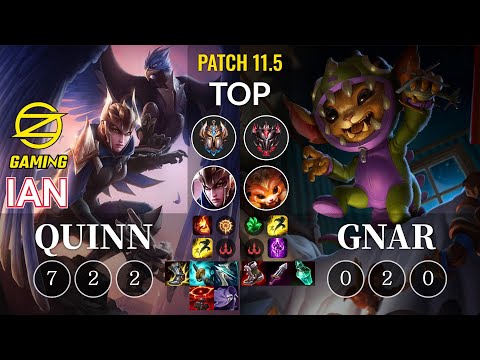 OZ Ian Quinn vs Gnar Top - KR Patch 11.5