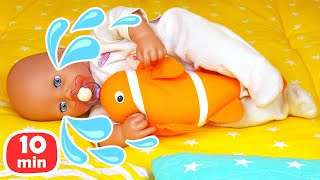 Puppen Videos für Kinder mit Baby Born Annabelle Kompilation | Baby Puppen