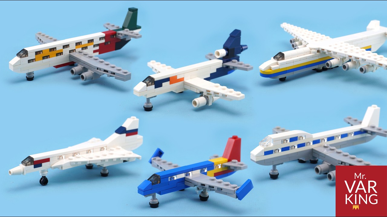 LEGO Tutorial Top 6 BEST planes compilation Part 1