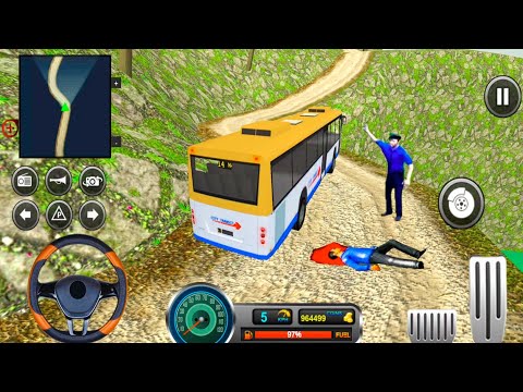 Uphill off-road bus driving simulator - Mountain  Road Driving - Android Gameplay