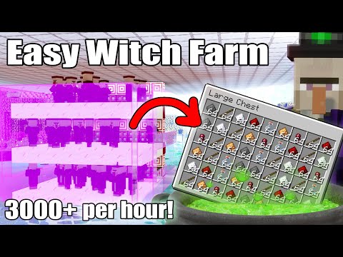 Minecraft: Easy Witch Farm | Easy and Efficient Build - 1.16 - 1.17 - 1.18 - 1.19 +