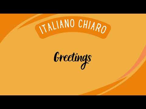 Greetings and Goodbye in Italian
