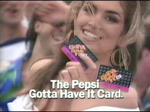 Cindy Crawford Pepsi Card Commercial from 1992