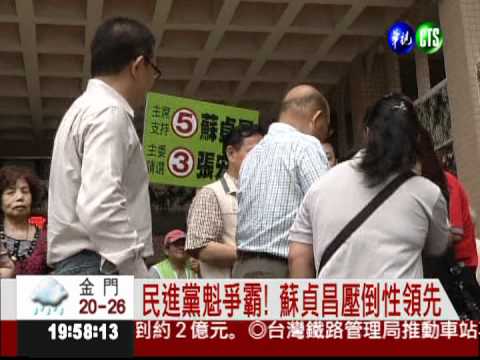 民進黨魁爭霸! 蘇貞昌壓倒性領先