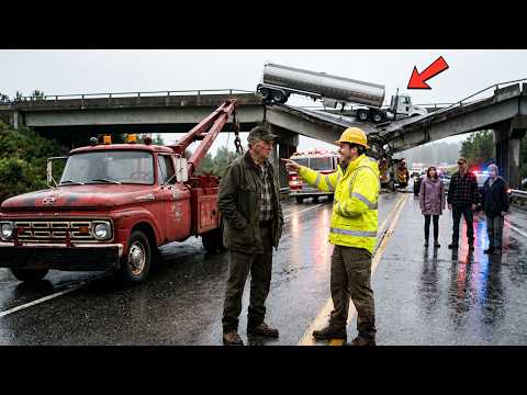 The Cops Said The Bridge Was Lost — Then the Old Farmer Cranked Up His 1960 Iron-Claw