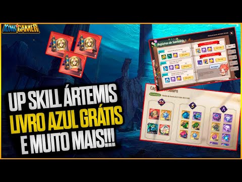 🛑LIVRO AZUL GRÁTIS + CHANCE DE PEGAR  LIVROS DE HABILIDADE DA ÁRTEMIS!!!// Saint Seiya Awakening