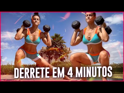 DERRETER GORDURA - Treino 4 minutos (Corpo inteiro) 🔥