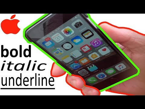 iPhone How to Bold Italic Underline text - How to edit and format text on iPhone and iPad Video