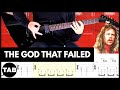 THE GOD THAT FAILED Metallica Guitar TAB Lesson Tutorial Cover